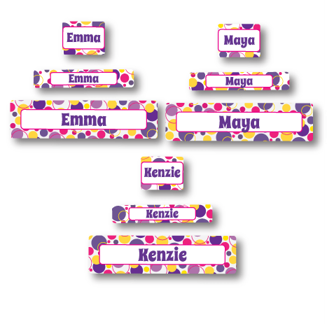 Three Name Labels Pack - LeeLee Labels