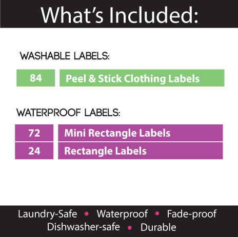 Iron On Labels vs Stick On Labels - LeeLee Labels