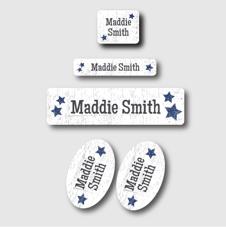 Clothing Labels with Initial - Starlight Labels – starlightlabels