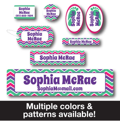 Kids Name Stickers Labels, Daycare Name Labels, Preschool Name Labels,  Skinny Name Labels, Waterproof Labels, Labels for School Supplies 