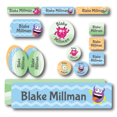 Monsters Daycare Labels - LeeLee Labels