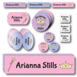 Name Labels For Daycare: One Color Daycare Labels